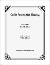God is Pouring Out Blessings SATB choral sheet music cover
